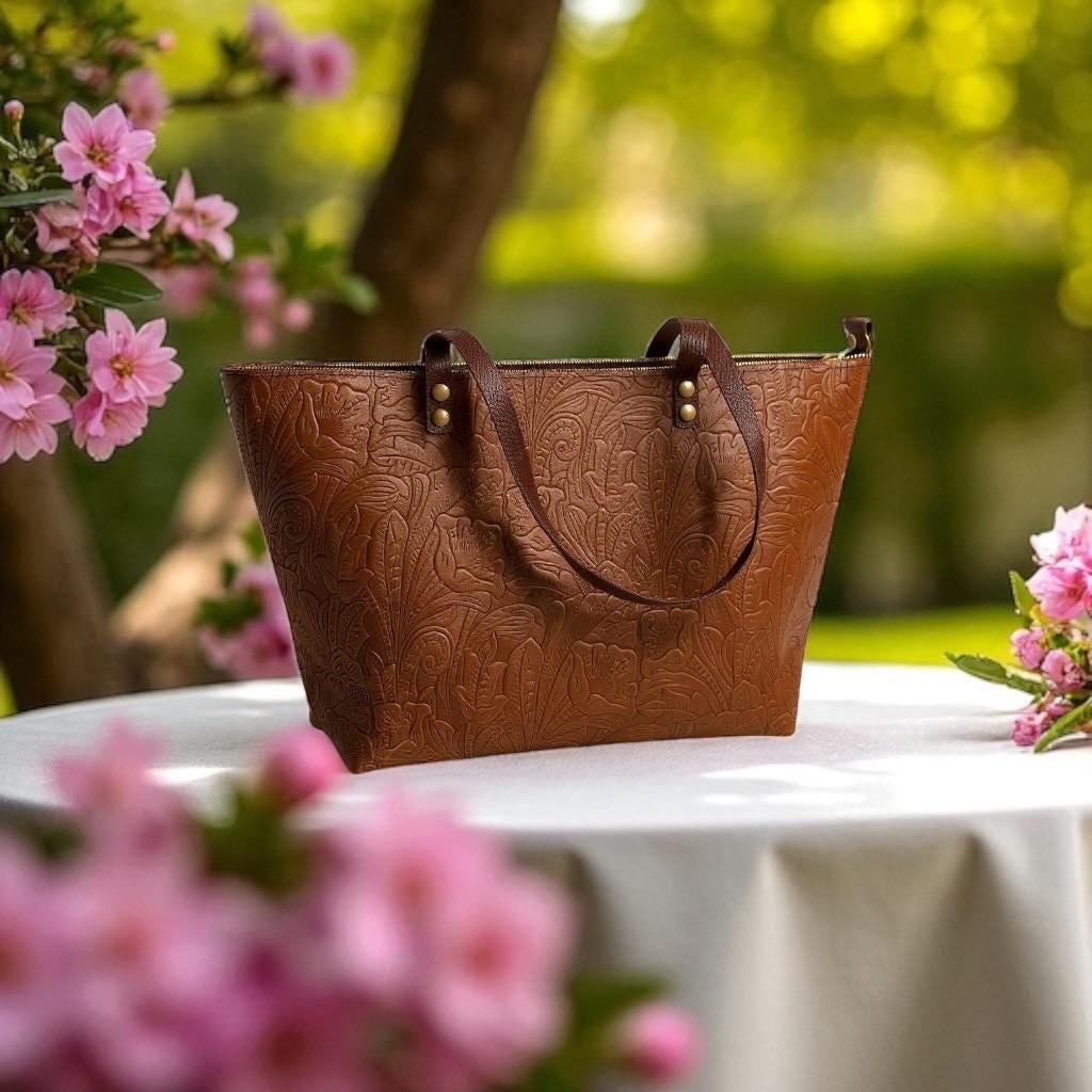 Handmade in Texas extra Large Leather Tote