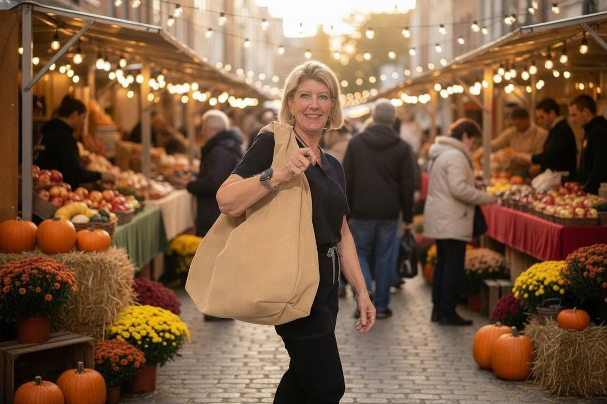 Oversized Suede Hobo made in Texas