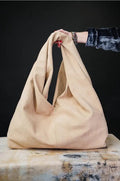 Oversized Suede Hobo made in Texas